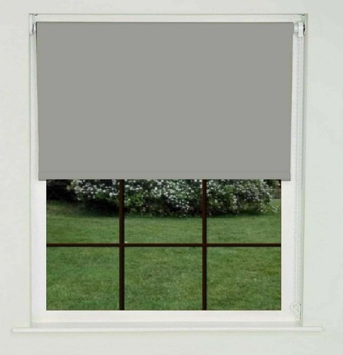 100% Blackout Thermal Plain Colour Fabric Trimmable Window Roller Blinds - Picture 8 of 24