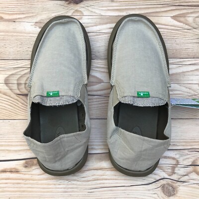 New* Sanuk Pick Pocket TX Men's Size 8 Sidewalk Surfer Shoes Tan