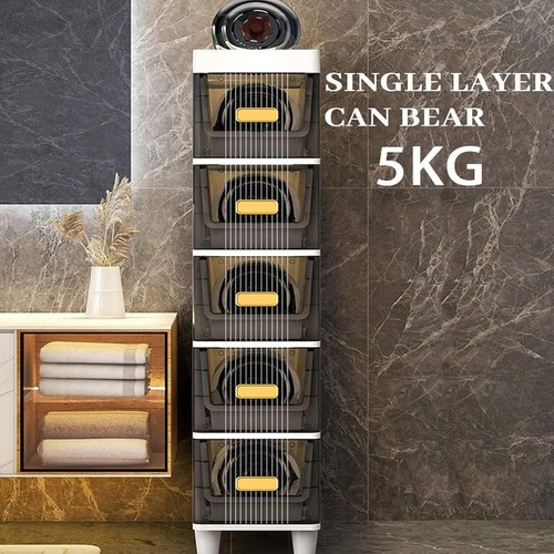Bathroom Storage Cabinet, Bathroom & Living Room Drawer Organizer - Slim Spac... - Picture 5 of 9