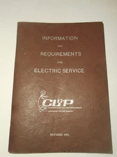 Connecticut Light & Power Co. 1971 INFORMATION REQUIREMENTS for ELECTRIC SERVICE