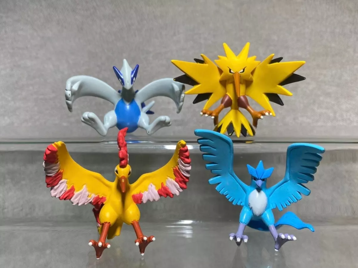 lugia, articuno, zapdos, and moltres (pokemon) drawn by eclipse4d