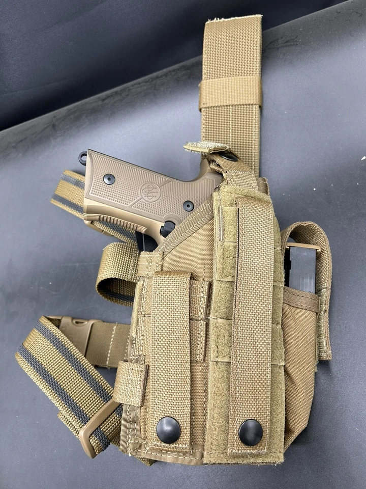 Blackhawk Omega tactical Thigh Holster for Beretta M9A3 W/ Light TLR X300 - Image 2 of 4
