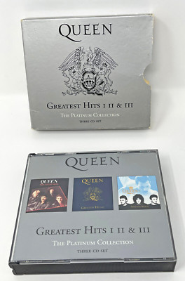QUEEN - Greatest Hits I II III - 3 DISC PLATINUM COLLECTION W/ Slipcover CD