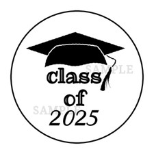 Graduation Class of "requested year" Envelope Seals, Stickers, labels, tags