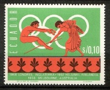 Timbre / STAMP Équateur (République)1966 Histoire des JO N° 1262 NEUF** (Michel)