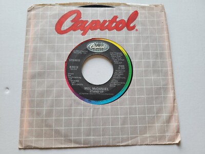 MEL McDANIEL - Stand Up / I Feel A Storm Coming 1985 COUNTRY 7'' EX/VG+
