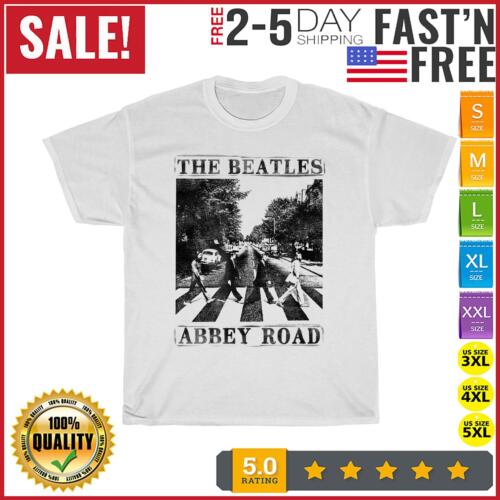 The Beatles Abbey Road Vintage T-shirt Moda męska 2023 Damski T-shirt Krótki NOWY - Zdjęcie 1 z 9