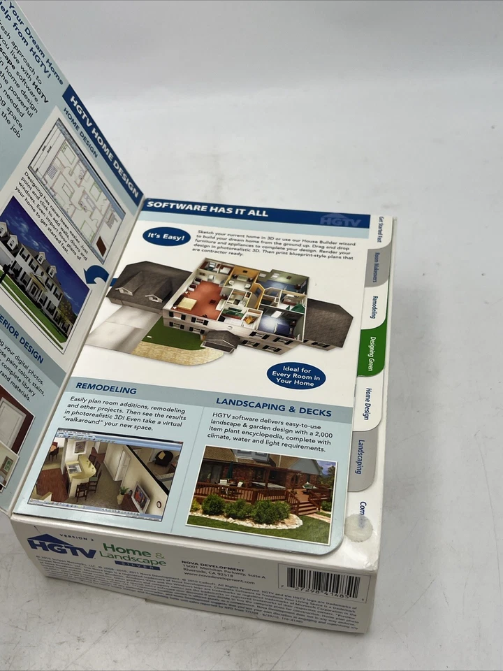 HGTV Home & Landscape Platinum Suite Version 3 Design PC Software #1 Selling - Image 2 of 4