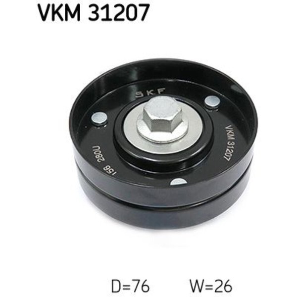 SKF Umlenk FüHrungsrolle Keilrippenriemen FüR VW Golf IV Seat Leon Toledo II-image