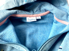 Kinderpullover Kinderjacke Reißverschluß blau pink Gr. 92 Second-Hand SEC1003