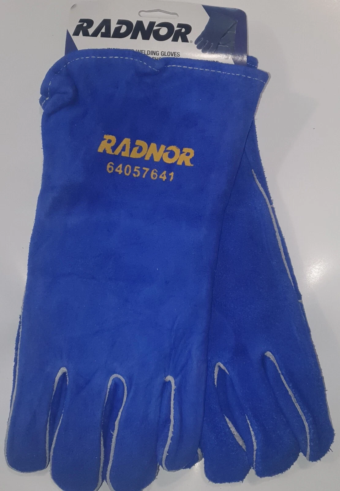 Radnor 64057641 Insulated Welding Gloves Shoulder Split Cowhide 2 Pairs LARGE