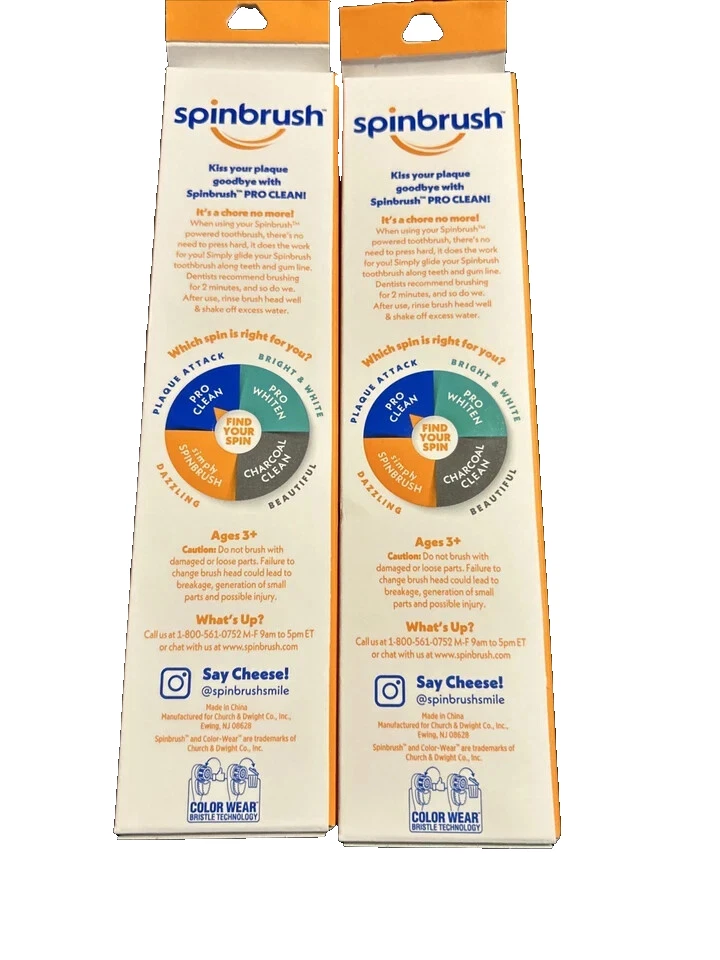 Cepillo de dientes a batería de doble acción Pro Clean de 6 brazos y martillos, cerdas medianas Foto 3 de 4