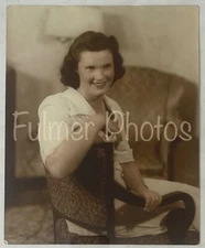 FULMER ESTATE - VINTAGE Mid Century 8x10 Beautiful HAND COLORED Tinted PORTRAIT