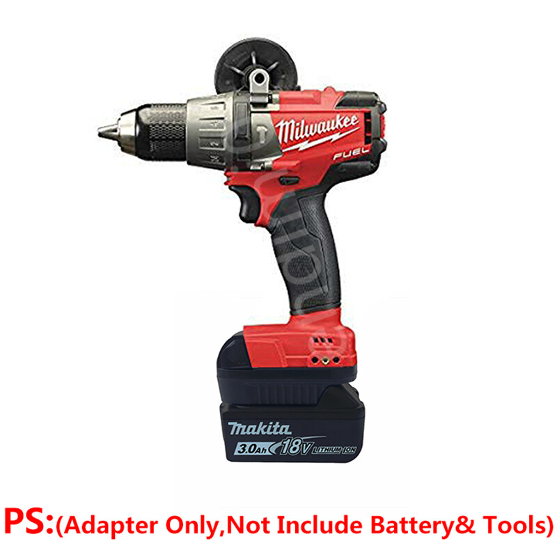 Makita 18V 1820/30/40 Liion Battery to Milwaukee M18 18V RED Batteries