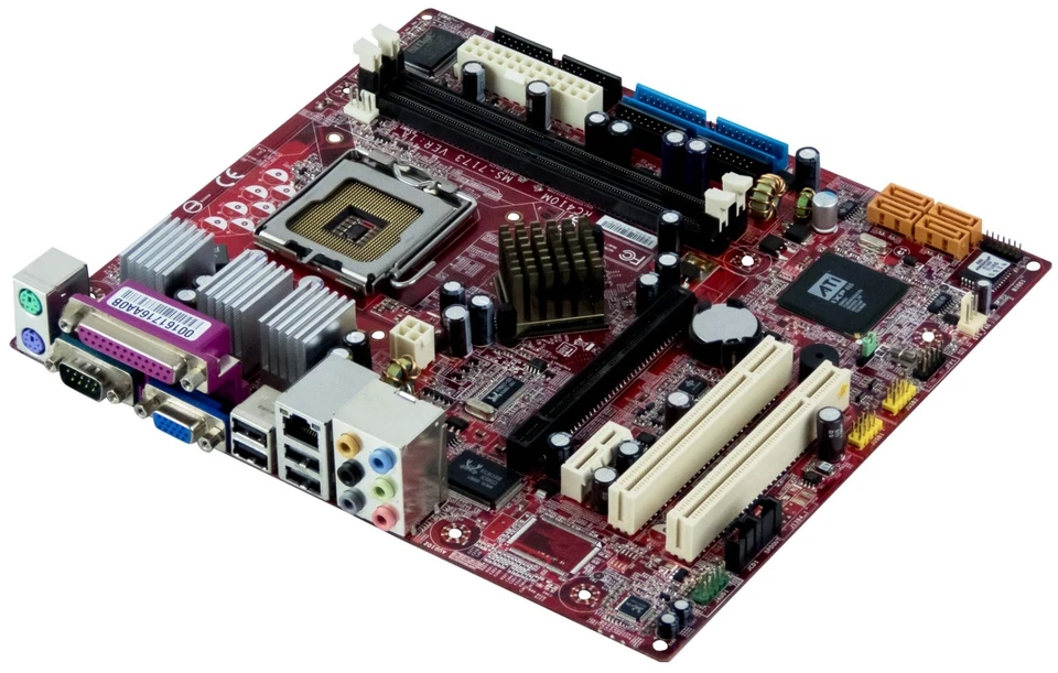 MSI MS-7173 Ver: 1A LGA775 DDR2 Pcie PCI RC410M - Image 2 of 2