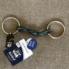 Korsteel Stainless Steel Hollow Mouth French Link Loose Ring Snaffle-JP Curve-
