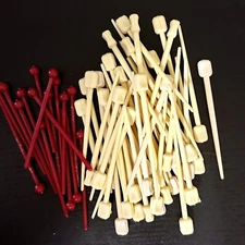 Lot of 64 Pieces Vintage Hair Curlers Rollers Various Clips Pins Picks T  Pins