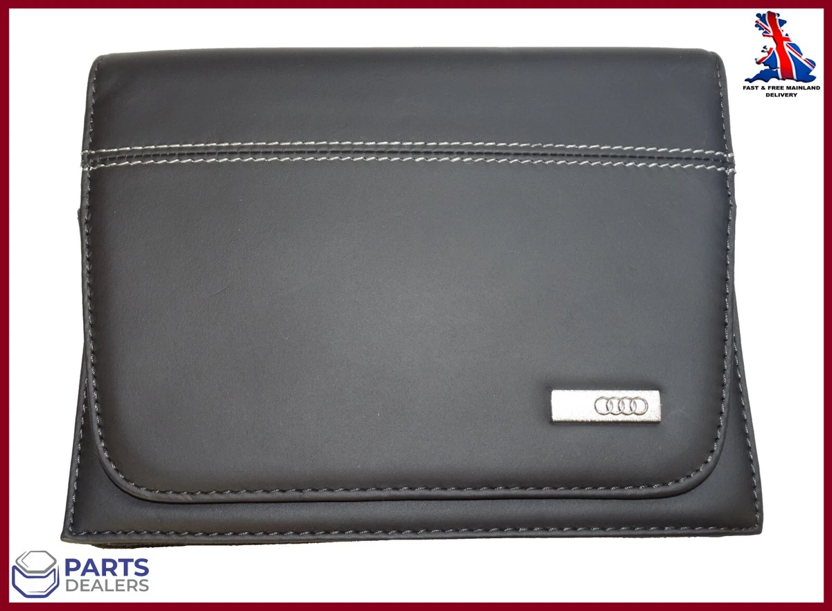 AUDI HANDBOOK DOCUMENT FOLDER WALLET DELUXE GENUINE A8 S8 S3 S4 RS4 RS6 SQ7 SQ5