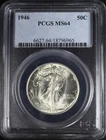 1946 WALKING LIBERTY HALF DOLLAR 50C PCGS MS64 (PQ214)