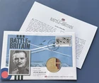 Jersey £5 Coin 70th Anniv Battle Britain PNC Archie McKellar. Info Card