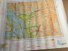 Vancouver Canada WW2 military maps Pilots Aviation info charts