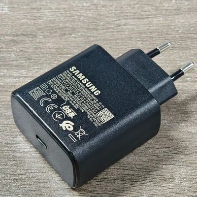 Samsung 45W Ladegerät Weiß USB-C Schnellladeadapter Typ C S25 S24 S23 U