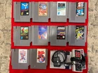 Lot Of 10 NES Games & Clone Console: Blades Of Steel, Superspike V’Bqll, Tetris