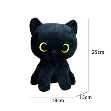 Halloween Party Black Cat Plush Toy Stuffed Doll