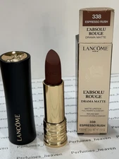 Lancome L'Absolu Rouge Matte Lipstick 338 ESPRESSO RUSH Size 3.4 g / 0.12 Oz New