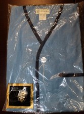 VTG NOS 50s 60s "NITEMPO" Mens teens Boys Pajamas BLUE Short Sleeve Summer NWT S