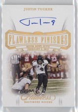 2020 Panini Flawless Flawless Finishes 18/25 Justin Tucker #JTU Auto 6m7