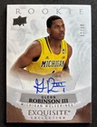 2013-14 UD Exquisite: Rookies #R-GR Glenn Robinson III Rookie RC Auto Silver /99