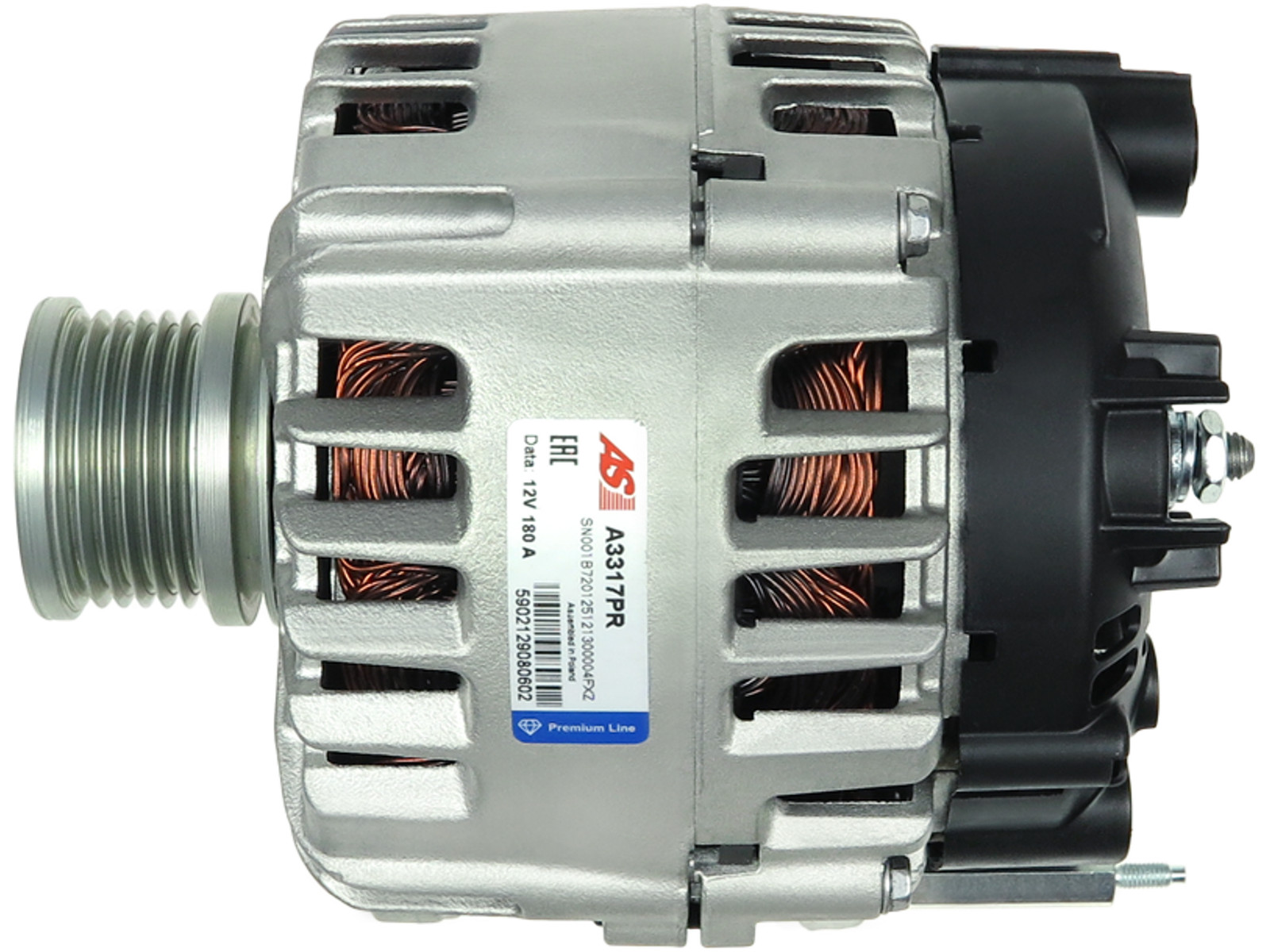 Remanufactured Alternator 12V 180A for VW CALIFORNIA 2009-2019 OE HVW0009060800