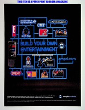 Amp'd Mobile Cell Phone 2006 VH1 MTV CMT Trade Print Magazine Ad Poster ADVERT