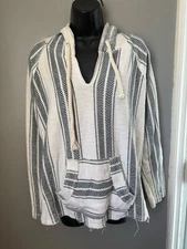 Ocean drive white navy stripes, oversized hoodie, nautical style,