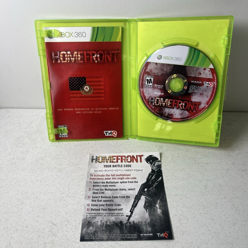 Homefront - Microsoft Xbox 360 - 2011 - CIB - Probado y funcionando Foto 2 de 4