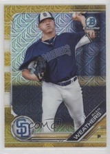2019 Bowman Mega Box Gold Mojo Refractor 35/50 Ryan Weathers #BCP-66 0r8o