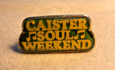Vintage Caister Soul Weekend Metal Pin Badge 1980's