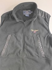 Vintage POLO SPORT RALPH LAUREN Full Zip Fleece Vest Black XL