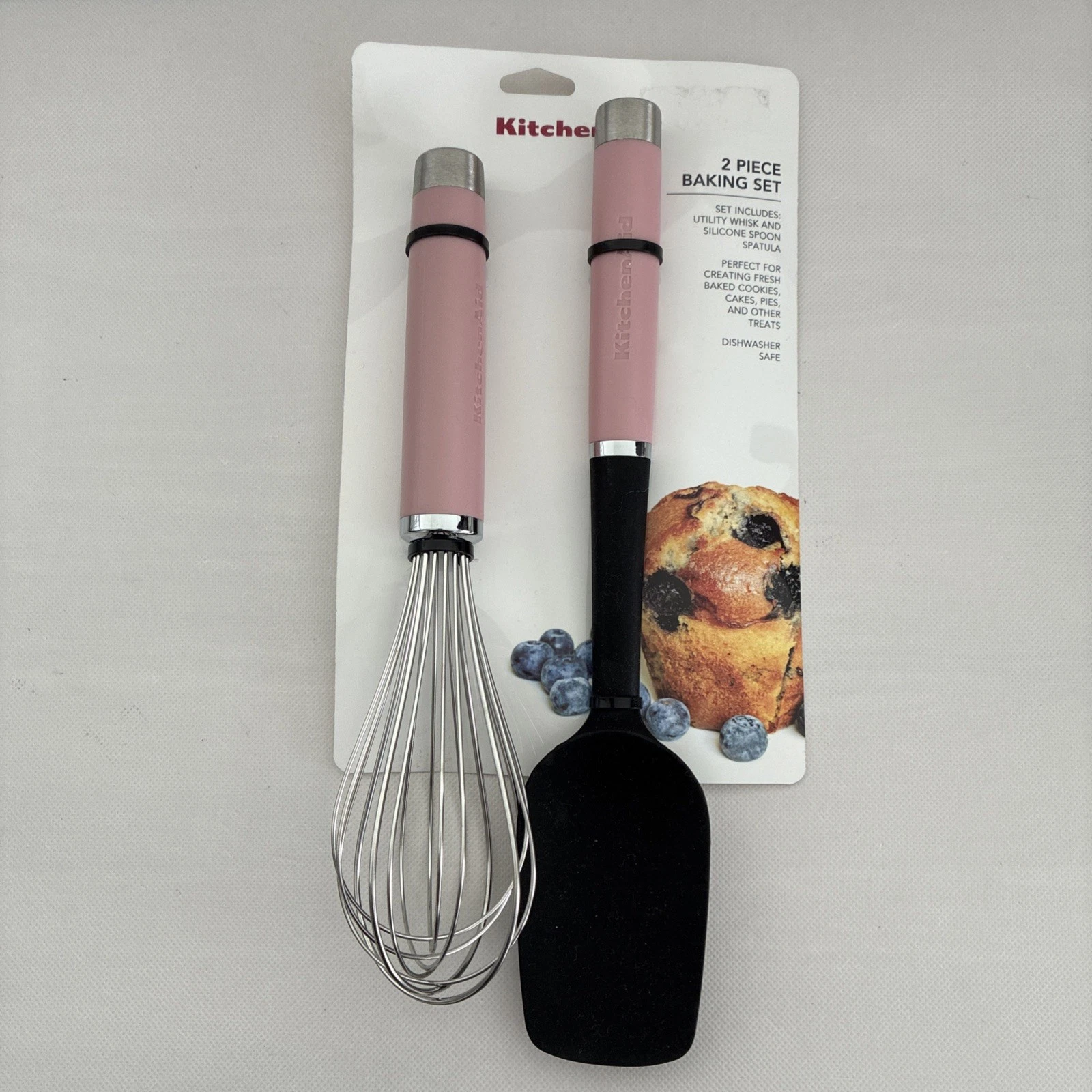 New KitchenAid Dried Rose Pink HDRA 2 Pc Whisk and Spoon Spatula
Opens in a new window or tab