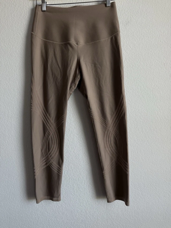 Fanka Leggings Womens XL Tan Reversible Compression Body Sculpt High Waisted - Image 3 of 4