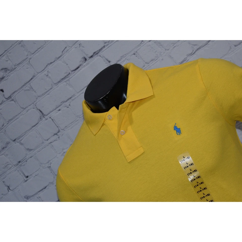 Polo Ralph Lauren Golf Polo Niños Talla Grande 14-16 Amarillo Nuevo Sin Etiquetas Foto 3 de 4