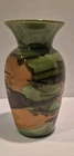 Vtg Royal Haeger Earth Wrap Pottery Green Lava Glaze Brown Orange Vase 8” 70’s