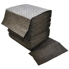 Spilfyter Db-75 Sorbent Pad, 27 Gal, 16 In X 18 In, Universal, Gray, 100 Pk