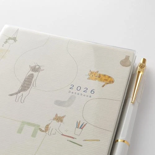 Midori Pocket Diary 2026 B6 Weekly Limited Edition Cat Design 22373006 - Image 3 of 4