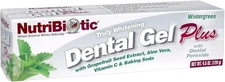 (Free Duty Tax) NutriBiotic Dental Gel Plus, Truly Whitening, Wintergreen, 4