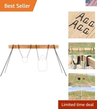 Versatile 2x4 AR500 Target Stand Kit - Quick Assembly with Hooks Included