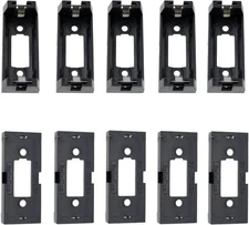 10Pcs Black Battery Holder Case Box Clip for CR123 CR123A Lithium Battery