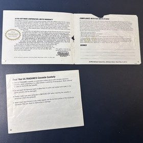 Original Teenage Mutant Ninja Turtles Manual Only NES Nintendo