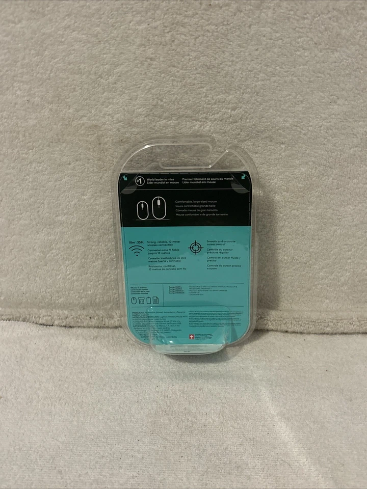 Logitech M310 Advanced Full Size Wireless Mouse Black/Gray NEW SEALED FREE SHIP - Image 2 of 4